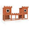 vidaXL Outdoor Large Rabbit Hutch House Pet Cage Double House