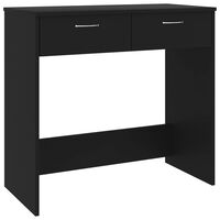 vidaXL Desk Black 80x40x75 cm Engineered Wood, black vidaXL Desk Black 80x40x75 cm Engineered Wood