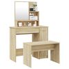 vidaXL Dressing Table Set Sonoma Oak 86.5x35x136 cm