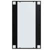 vidaXL Wall Mirrors 3 pcs Black 100x60 cm Metal