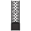vidaXL Garden Raised Bed with Trellis and Self Watering System Anthracite