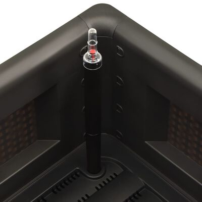 vidaXL Garden Raised Bed with Self Watering System Anthracite 43x43x33 cm, anthracite vidaXL Garden Raised Bed with Self Watering System Anthracite 43x43x33 cm