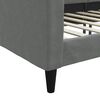 vidaXL Day Bed without Mattress Dark Grey 90x190 cm Fabric