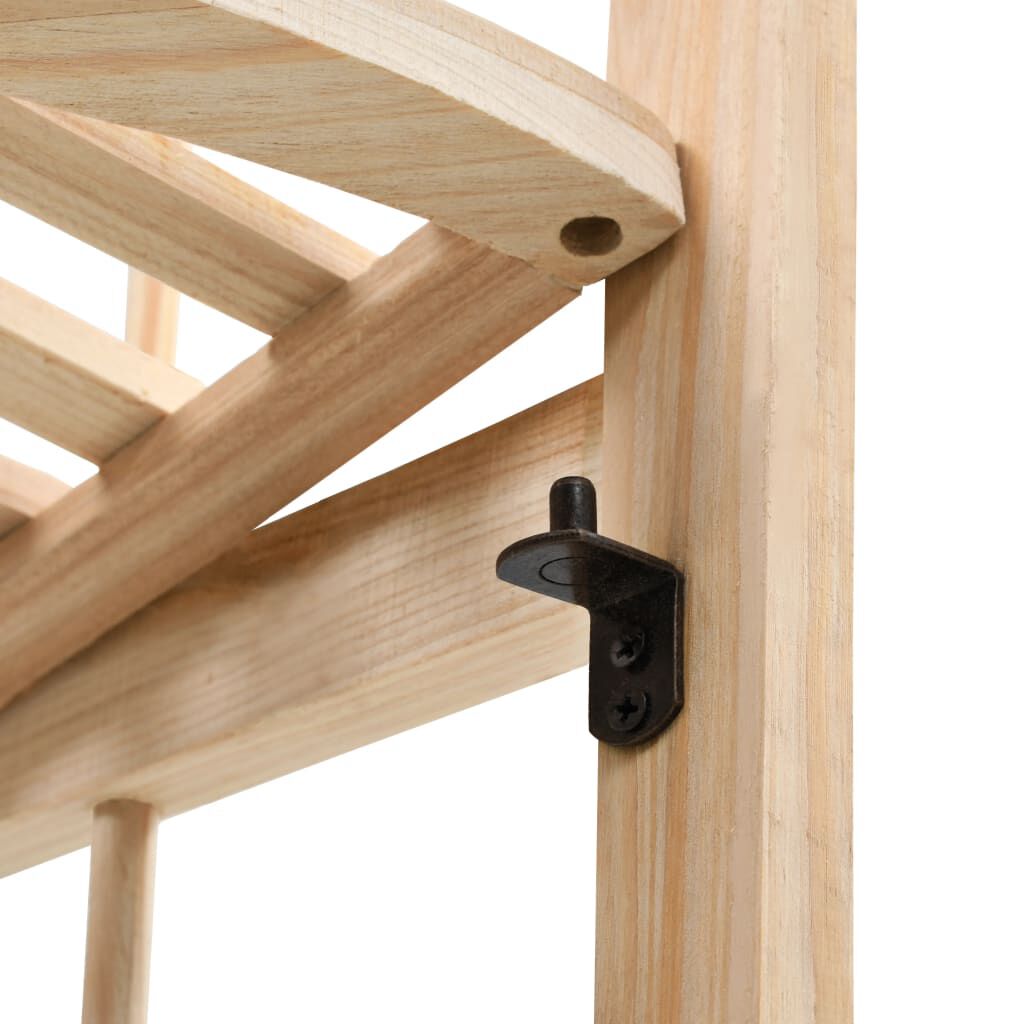vidaXL Corner Shelf Cedar Wood 27x27x110 cm