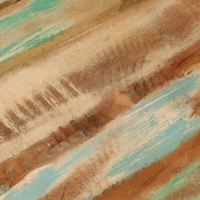 vidaXL Coffee Table Ø50x35 cm Solid Wood Reclaimed and Steel,  vidaXL Coffee Table Ø50x35 cm Solid Wood Reclaimed and Steel