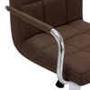 vidaXL Bar Stool Brown Fabric