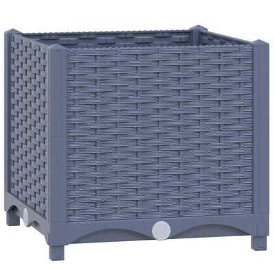 vidaXL Raised Bed 40x40x38 cm Polypropylene, blue grey vidaXL Raised Bed 40x40x38 cm Polypropylene