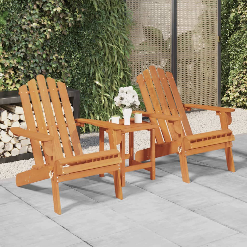 vidaXL Garden Adirondack Chairs 2 pcs Solid Wood Acacia