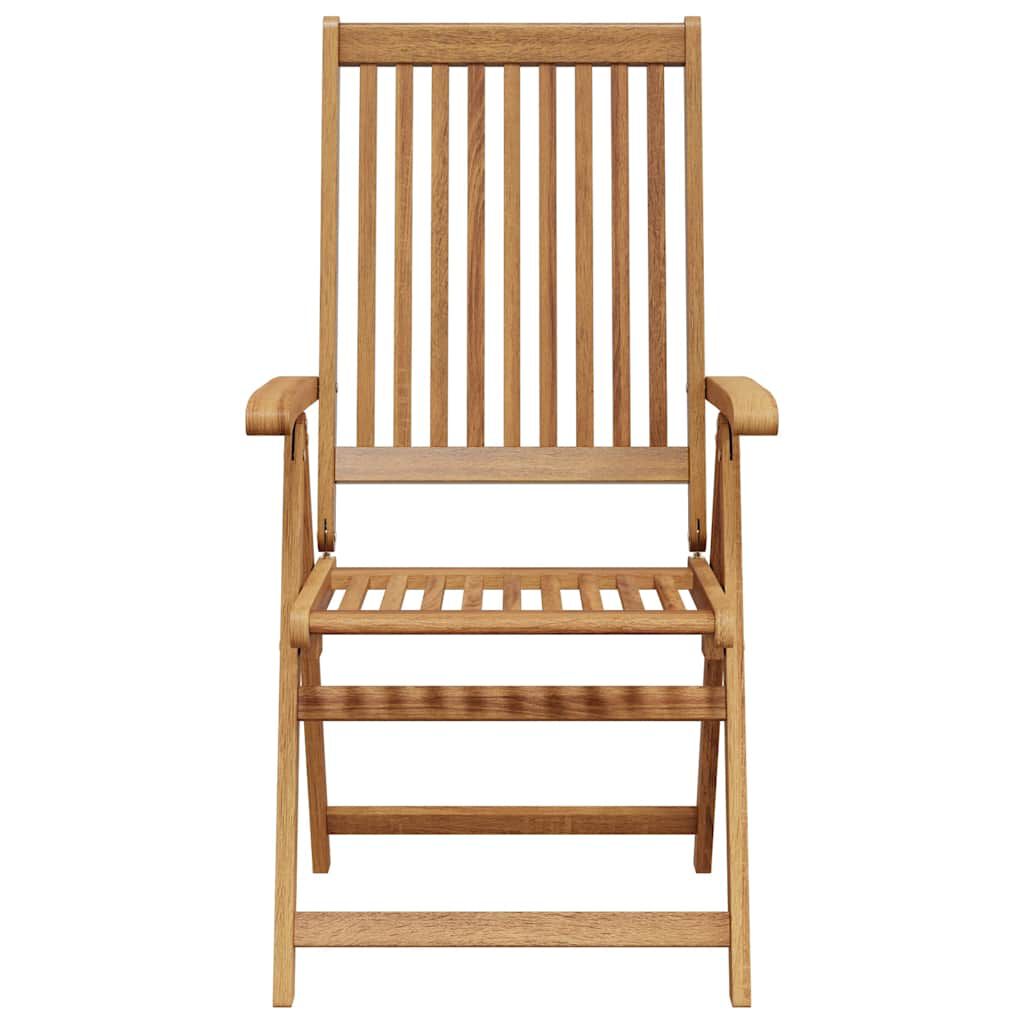 vidaXL Folding Garden Chairs 4 pcs Solid Acacia Wood