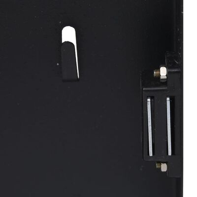vidaXL Key Box with Magnetic Board Black 35x35x4 cm, black vidaXL Key Box with Magnetic Board Black 35x35x4 cm