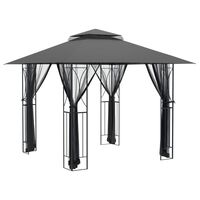 vidaXL Gazebo with Sidewalls Anthracite 300x300x270 cm Steel,  vidaXL Gazebo with Sidewalls Anthracite 300x300x270 cm Steel