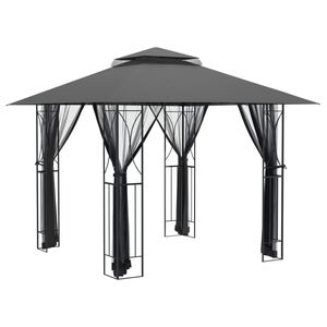 vidaXL Gazebo with Sidewalls Anthracite 300x300x270 cm Steel