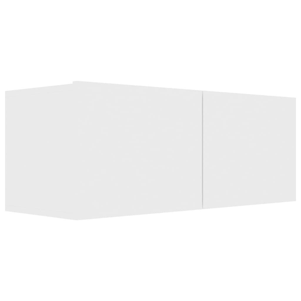 vidaXL 4 Piece TV Cabinet Set White Engineered Wood