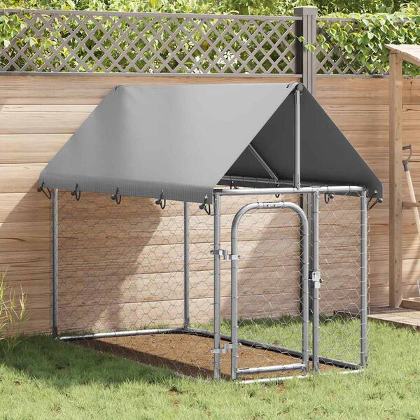 vidaXL Outdoor Dog Kennel with Roof 200x100x150 cm