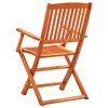 vidaXL 7 Piece Folding Outdoor Dining Set Solid Eucalyptus Wood