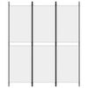 vidaXL 3-Panel Room Divider White 150x180 cm Fabric