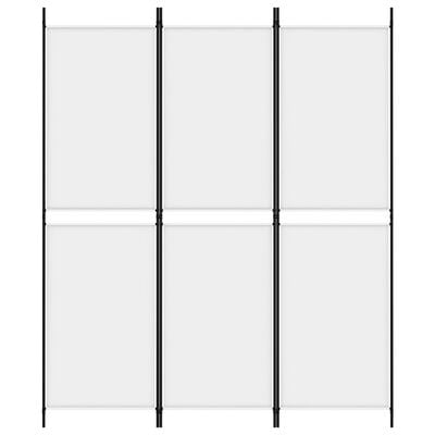 vidaXL 3-Panel Room Divider White 150x180 cm Fabric, white vidaXL 3-Panel Room Divider White 150x180 cm Fabric