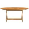 vidaXL Folding Garden Table 160x85x75 cm Solid Eucalyptus Wood