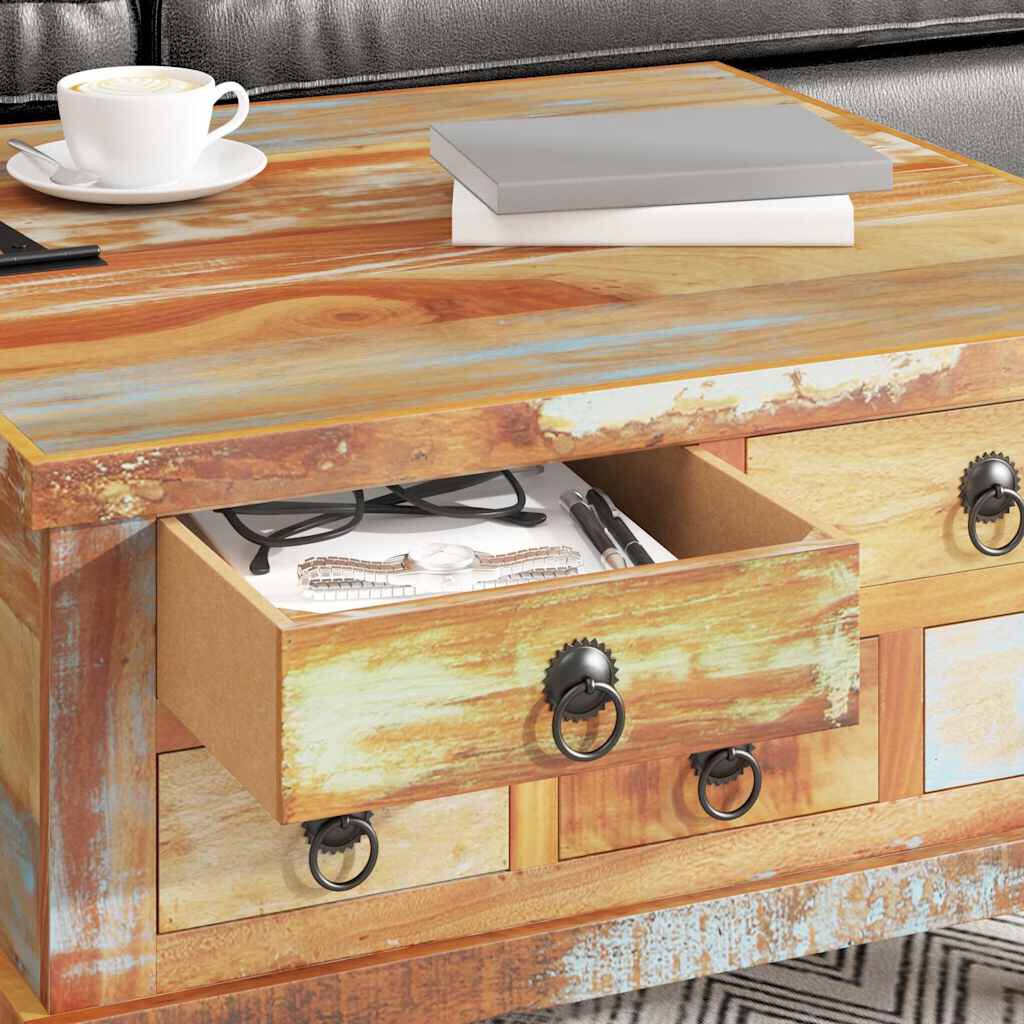 vidaXL Coffee Table Reclaimed Wood 70x70x38 cm