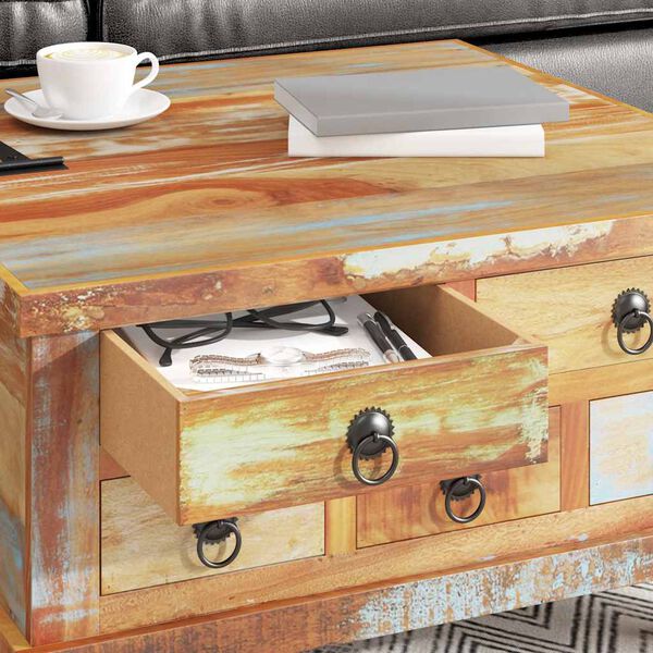vidaXL Coffee Table Reclaimed Wood 70x70x38 cm
