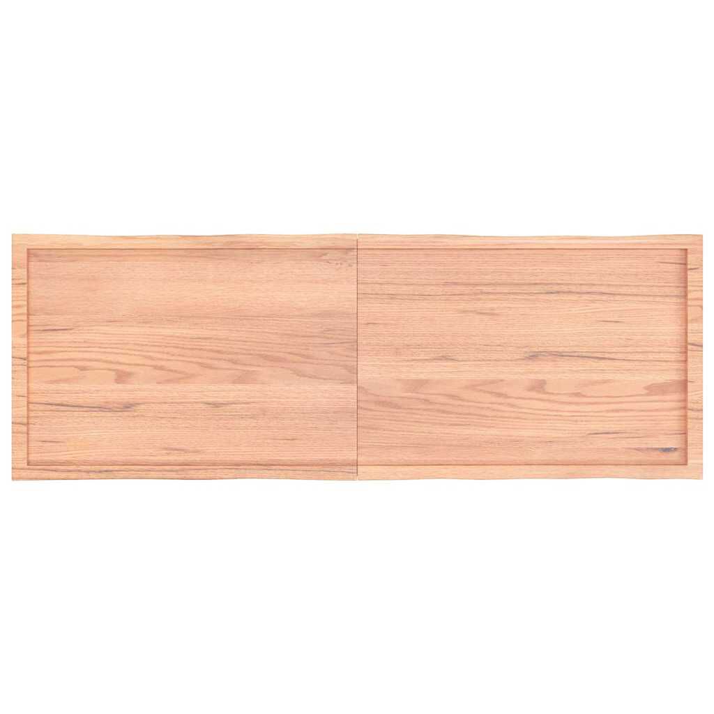 vidaXL Table Top Light Brown 180x60x(2-4)cm Treated Solid Wood Live Edge