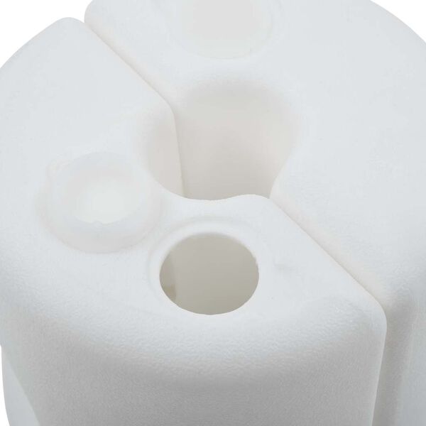 vidaXL Gazebo Weights 4 pcs PE White