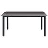 vidaXL 5 Piece Garden Dining Set Black