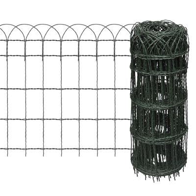 vidaXL Garden Border Fence Powder-coated Iron 25x0.65 m,  vidaXL Garden Border Fence Powder-coated Iron 25x0.65 m
