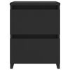 vidaXL Bedside Cabinets 2 pcs Black 30x30x40 cm Engineered Wood