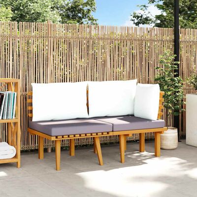 vidaXL 2 Piece Garden Lounge Set with Cushions Solid Acacia Wood,  vidaXL 2 Piece Garden Lounge Set with Cushions Solid Acacia Wood
