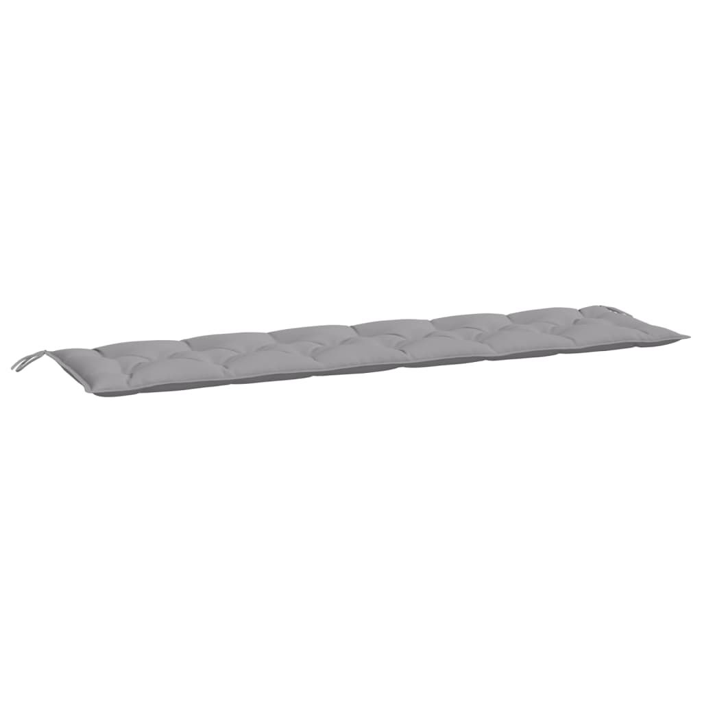 vidaXL Garden Bench Cushions 2pcs Grey 200x50x7cm Oxford Fabric