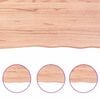 vidaXL Table Top Light Brown 160x50x(2-4) cm Treated Solid Wood Oak