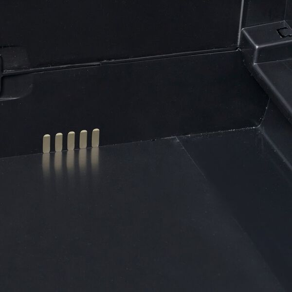 vidaXL Garden Storage Cabinet with 2 Shelves Black