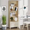 vidaXL Highboard HAMAR Honey Brown 60x35x180 cm Solid Wood Pine