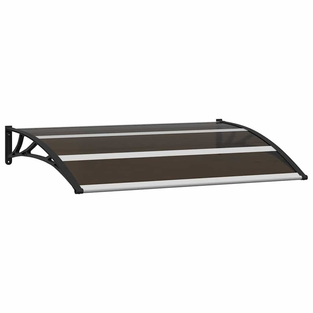 vidaXL Door Canopy Black 120x75 cm PC
