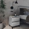 vidaXL Bed Cabinets 2 pcs Concrete Grey 40x35x50 cm Engineered Wood