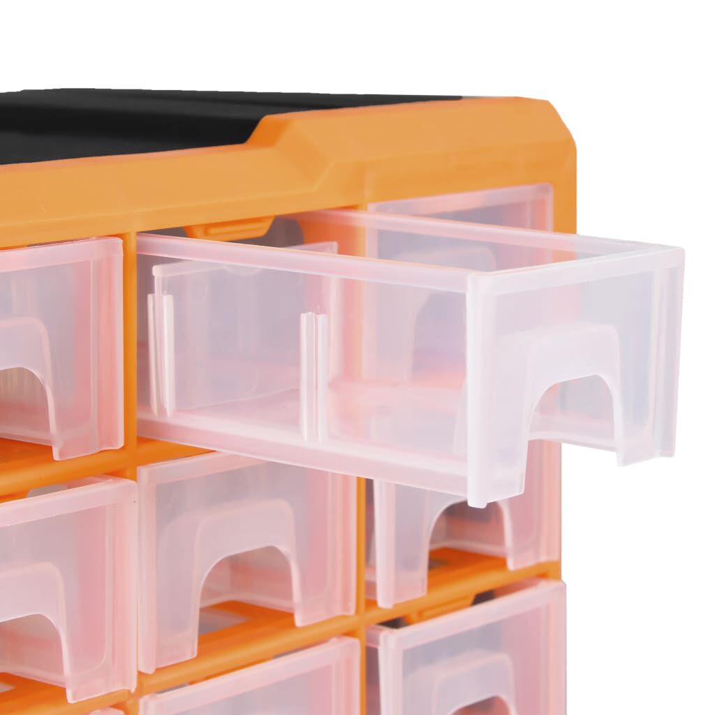 vidaXL Multi-drawer Organiser with 38 Drawers 52x16x37.5 cm
