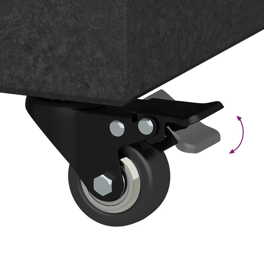 vidaXL Umbrella Base Black 45x25x8 cm Granite