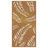 vidaXL Garden Wall Decoration 105x55 cm Corten Steel Leaf Design