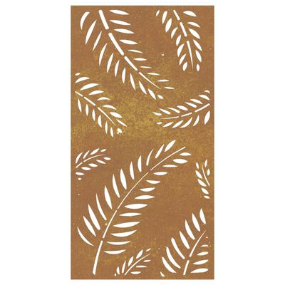 vidaXL Garden Wall Decoration 105x55 cm Corten Steel Leaf Design,  vidaXL Garden Wall Decoration 105x55 cm Corten Steel Leaf Design