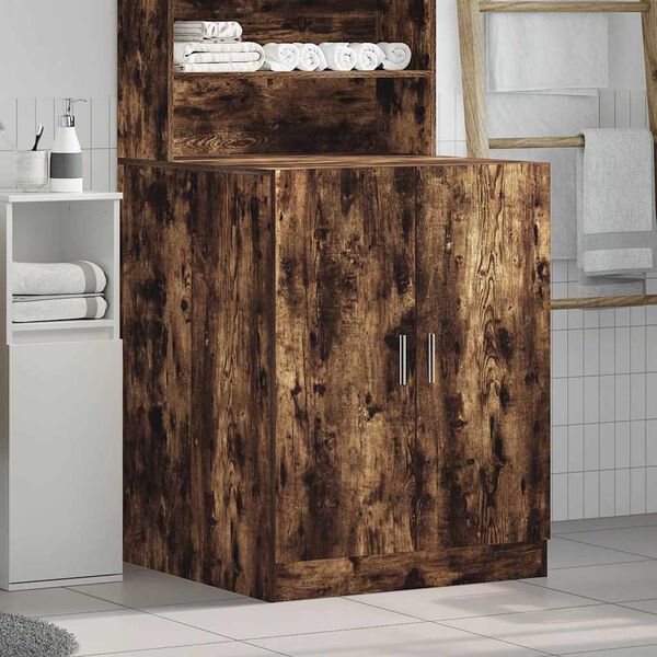 vidaXL Washing Machine Cabinet Smoked Oak 71x71.5x91.5cm