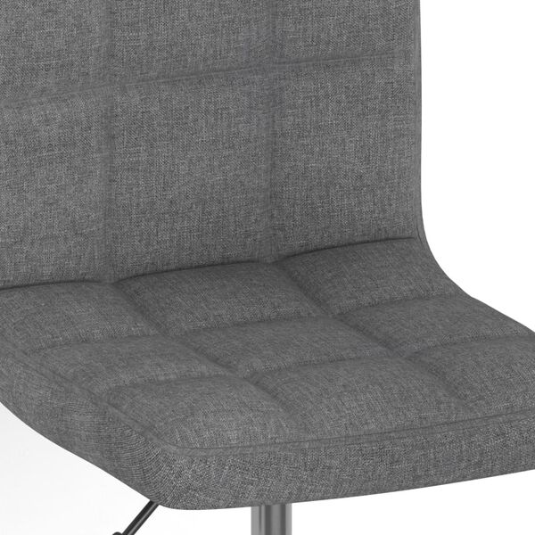 vidaXL Swivel Dining Chairs 6 pcs Light Grey Fabric