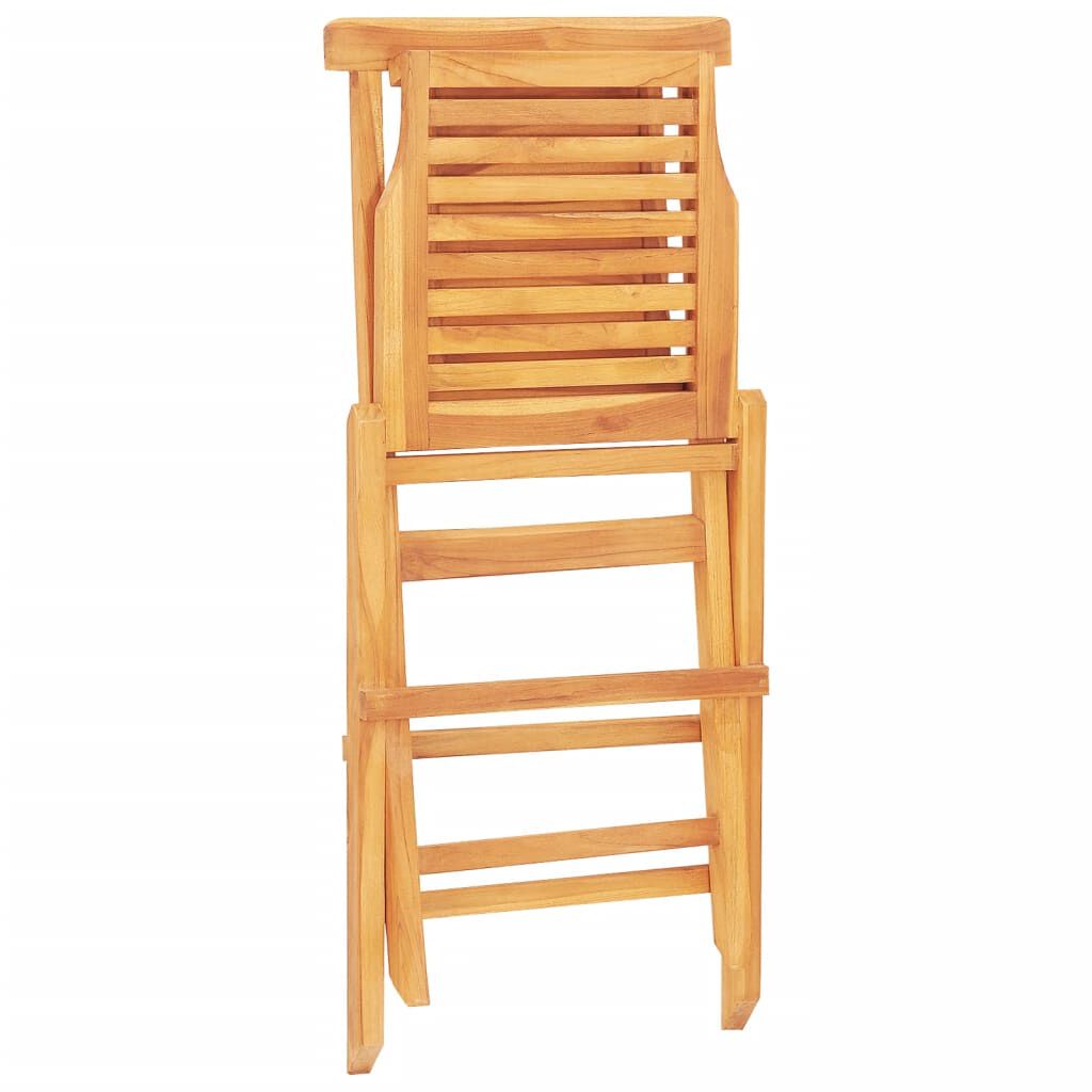 vidaXL Folding Garden Chairs 2 pcs 47x63x90 cm Solid Wood Teak