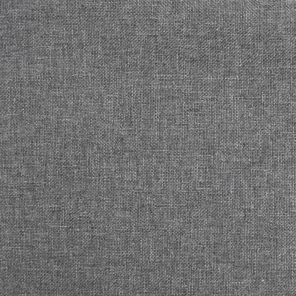 vidaXL Swivel Dining Chairs 6 pcs Light Grey Fabric