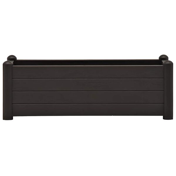 vidaXL Garden Raised Bed PP Anthracite 100x43x35 cm