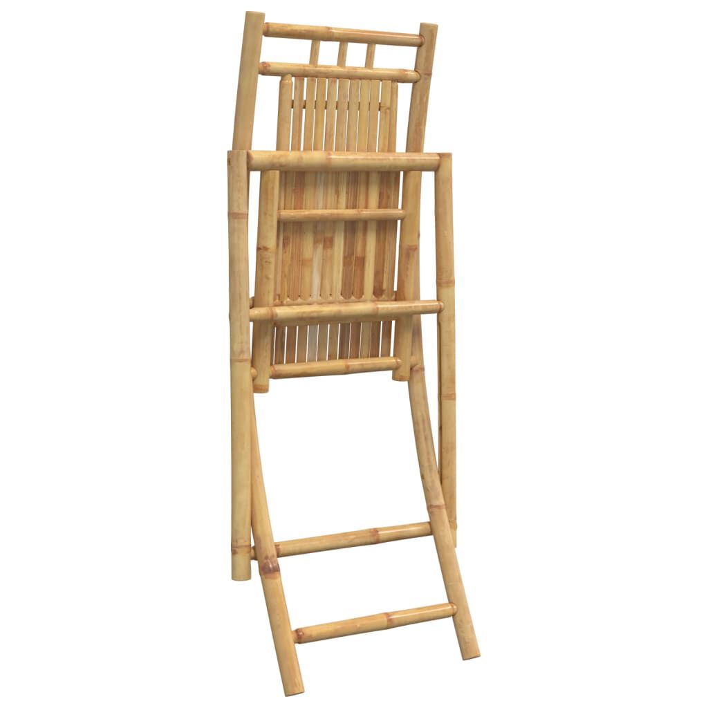 vidaXL Folding Garden Chairs 4 pcs 46x66x99 cm Bamboo