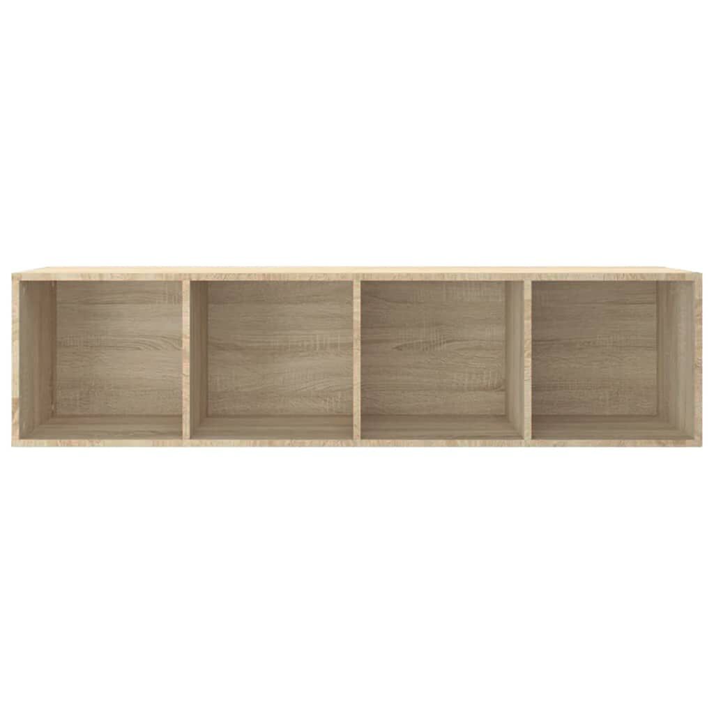 vidaXL Book Cabinet/TV Cabinet Sonoma Oak 36x30x143 cm Engineered Wood