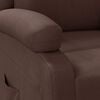vidaXL Recliner Chair Brown Faux Leather
