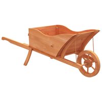 vidaXL Wheelbarrow Planter 128x45.5x43 cm Solid Wood Fir,  vidaXL Wheelbarrow Planter 128x45.5x43 cm Solid Wood Fir