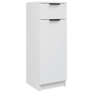 vidaXL Bathroom Cabinet White 32x33.5x90 cm Engineered Wood